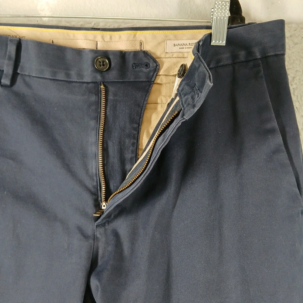 Banana Republic‎ Chino Pants Mens 36x30 Navy Blue Casual